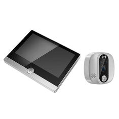 4.3-Inch Tuya Video Doorbell Wireless WiFi Smart Doorbell Camera with 2MP HD Two Way Audio Motion Night Vision Tuya APP Smart Doorbell for Home Security