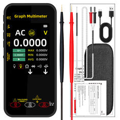 BSIDE S500 Smart Graphic Multimeter 3.2 Inch TFT Screen 1000V DC AC Voltage 10A Current High Precision Portable Tester Electric Measurement Tool