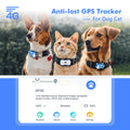 11.5X10.9X4.8 4G Dog Cat GPS Tracker - Waterproof Smart Locator With IOS Android App, Live Tracking & Light Sound Search, Free Trial Included