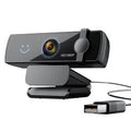 CW100 Webcam 1080P Full HD Windows Hello Facial Recognition USB Computer Cam Noise Cancelling Microphone Plug and Play for Video Calling Conference