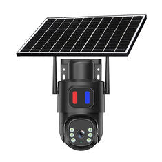 Wireless WIFI/4G Solar Security Camera 4MP Outdoor PTZ Night Vision Auto Tracking Solar Powered Waterproof Home Safety CCTV System