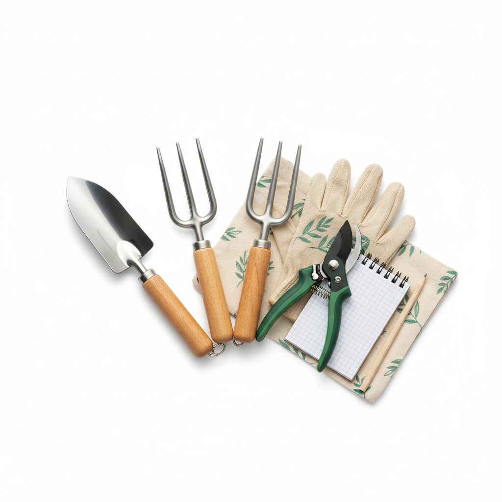 Basis-Gartenwerkzeug-Set für Anfänger im Urban Gardening