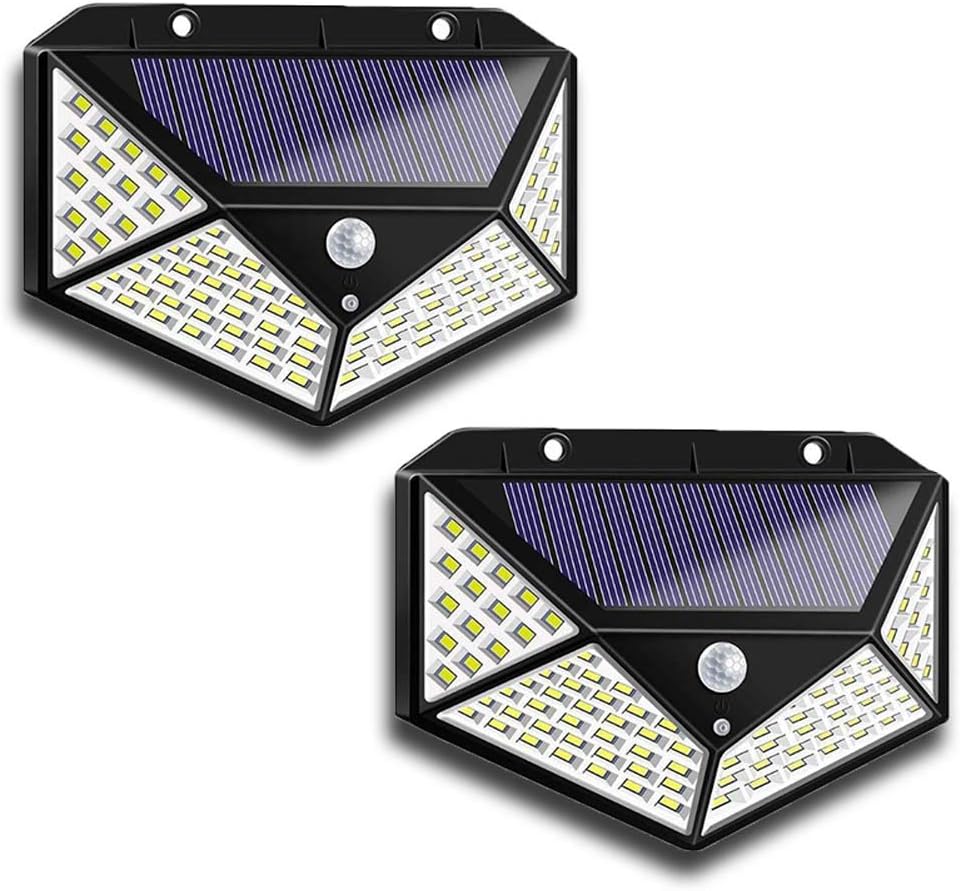 Aolyty Solar Lights Outdoor, Motion Sensor Wall Light 3 Lighting Modes IP65 Waterproof LED Solar Security Lights...