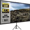Tripod Projector Screen With Stand 60 Inch 16:9 4K HD Projection Screen Stand Wrinkle-Free Height Adjustable...