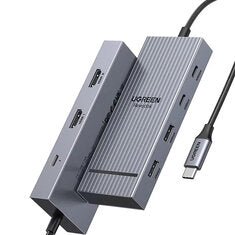 UGREEN CM8880 7-in-1 Type-C Docking Station with 4K60Hz 2HD / 10Gbps USB-A&C Ports PD100W USB HUB for PC Laptop Computer TV