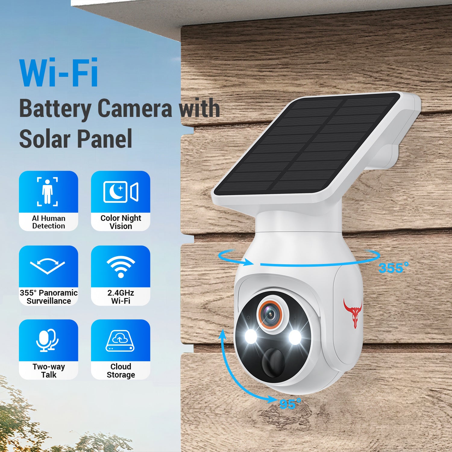 Camera Surveillance Home Mobile Phone Remote 360 Degrees Without Dead Angle