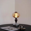 Zhonggu Solid Wood Palace Table Lamp Rechargeable Touch Switch