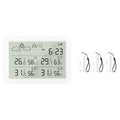 WS06 Tuya WiFi Weather Station Smart Hygrometer Thermometer Indoor Outdoor Temperature Humidity Monitor Remote APP Control 1 Main 3 Sensors
