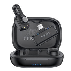 Yesido KR24 Hidden Lavalier Microphone Wireless Clip Mic AI 3 Level Noise Reduction 48kHz 24bit 50m Range 36H Total Battery for Live Streaming Vlog