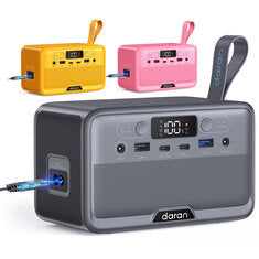 EU Direct DaranEner R100 100W Portable Power Station 89_6Wh LiFePO4 Battery Sola