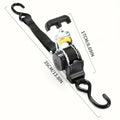 1pc Retractable Ratchet Strap, Self Retractable Tie Down Strap, 10ft Tensile Strength, 1500lbs Tensile Strength,...