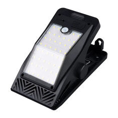 Elfeland Solar LED Clip Light with 360° Illumination, Adjustable Angle & Motion Sensor, 3 Lighting Modes, Waterproof Outdoor Light for Patio, Garden & Camping