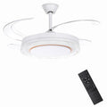 [EU Direct] BlitzWill® BW-CFL4 Smart Foldable Ceiling Fan Light With APP & Remote Control Reversible DC Inverter Motor Dimmable CCT 6 Speeds 2H Timer