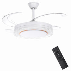[EU Direct] BlitzWill® BW-CFL4 Smart Foldable Ceiling Fan Light With APP & Remote Control Reversible DC Inverter Motor Dimmable CCT 6 Speeds 2H Timer