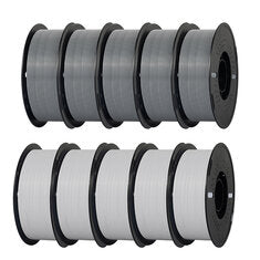 KINGROON PETG 3D Printer Filament 10kg 1_75mm White Grey High Strength Easy