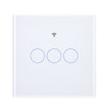 MOES WS-EU Tuya Matter WiFi Smart Light Switch Glass Touch Control Fireproof Neutral Wire Required Timing Function Voice Control with Alexa Google Assistant Apple HomeKit