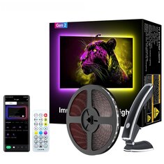 Elfeland 3M or 3_8M or 5M Smart TV Sync LED Light Strip RGB+IC Lighting Auto On