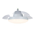 Elfeland E27 30W 2-In-1 Ceiling Fan Light with Retractable Blades 3 Color Temperatures 4-Speed Wind Quiet Operation Fan Lamp Remote Control for Home Use