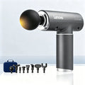 Lenovo Deep Tissue Massage Gun with Storage Case 99 Speed Levels 8 Massage Heads LCD Display Type-C Rechargeable Quiet Muscle Massager