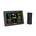 BALDR Wireless Weather Station Digital Display Alarm Clock Calendar Temperature Hygrometer Meter Weather Forecast Radio Wave Moon Phase Barometer Sensor