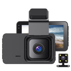 3 inch Front and Rear Dual Lens Driving Recorder 1080P High Definition Built In