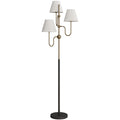 Floor Lamp, 165 Cm Tall Standing Lamp With 3 Light And Foot Switch For Living Room, Bedroom, Bedside, Office, E27 Base Without Bulb 40W Max