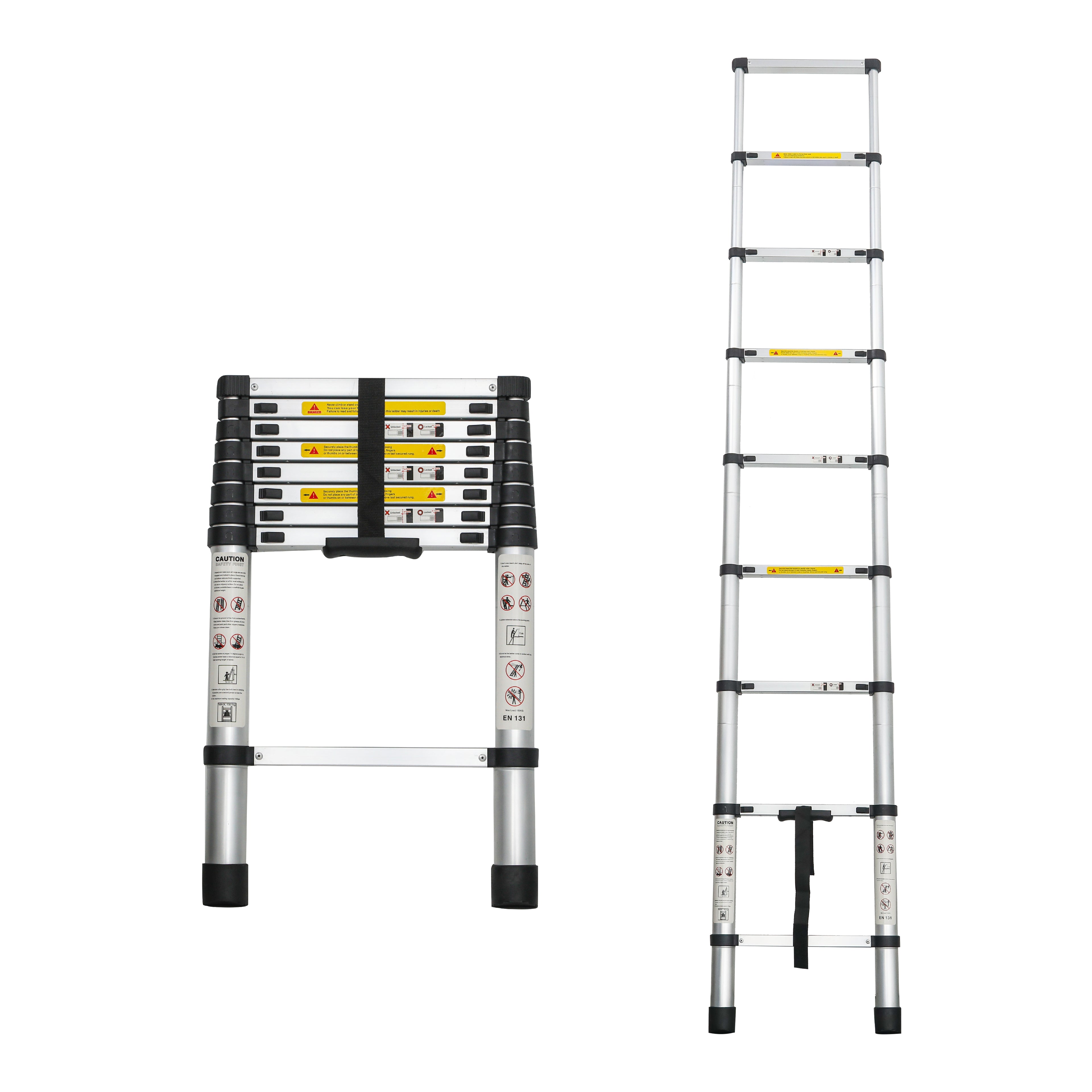Telescoping Ladder 8.5FT, Telescopic Extension Ladder, Aluminum Alloy Folding Ladder Portable Multi-Purpose For...