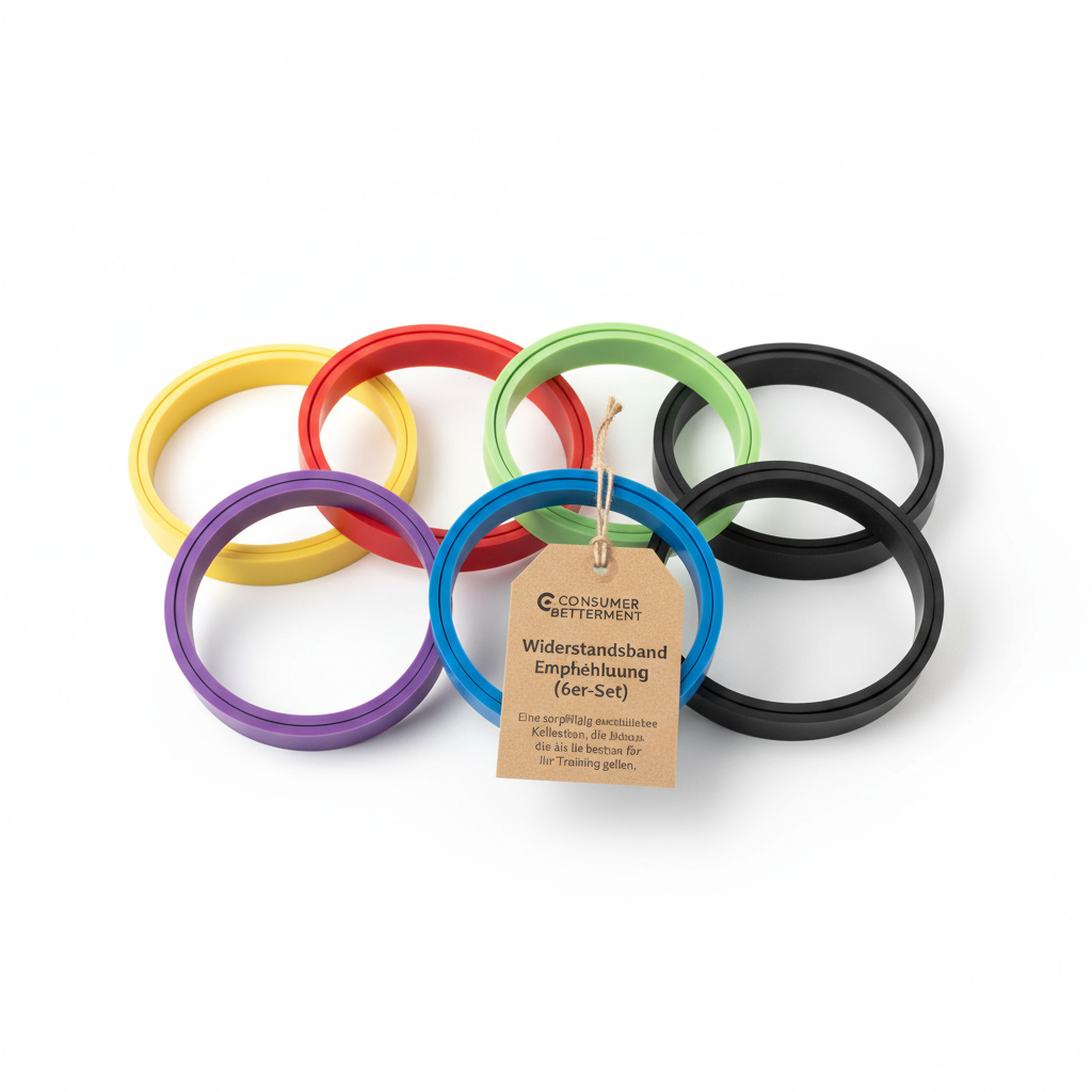 Consumer Betterment Widerstandsband Empfehlung (6er-Set)
