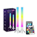 LIXINCORDA 2Pcs Smart RGB LED Light Bars 360° Surround Lighting Music Sync Bluetooth APP Control Timer LED Ambient Lamp Gaming Room Decorations