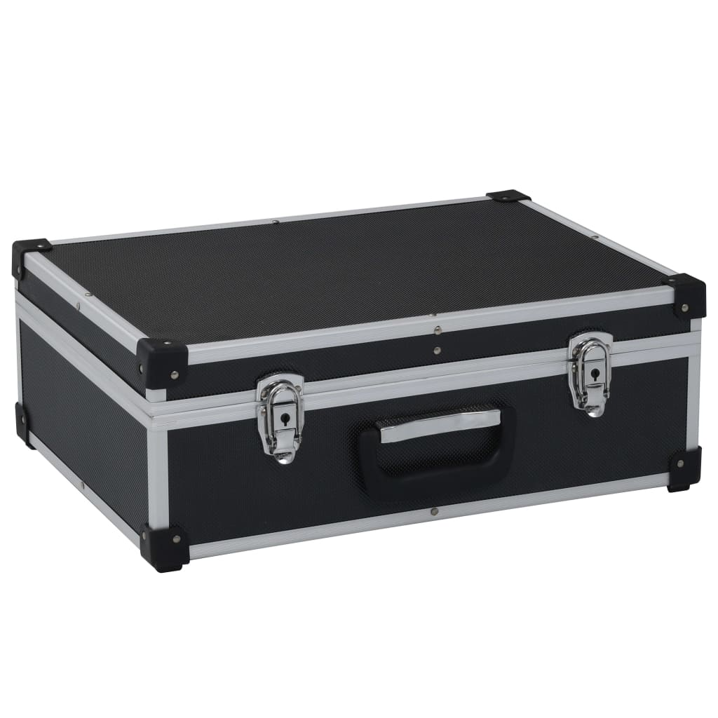Tool Case 46 x 33 x 16 cm Black Aluminum