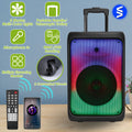 1Pc Portable Wireless Party Speaker Party Speaker With With 5 Colorful Lighting Modes TWS FM USB MMC Slot Aux In...
