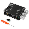 ZK-502MT bluetooth 5.0 Amplifier Board 2x50W High Power Stereo Audio Module Bass Treble Control Dual Channel AUX Input Portable HiFi Sound System for Speakers