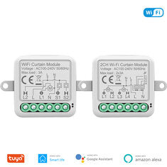 Tuya Smart Wifi Curtain Switch Module 3A Support 1 or 2 Gang Electric Motor for