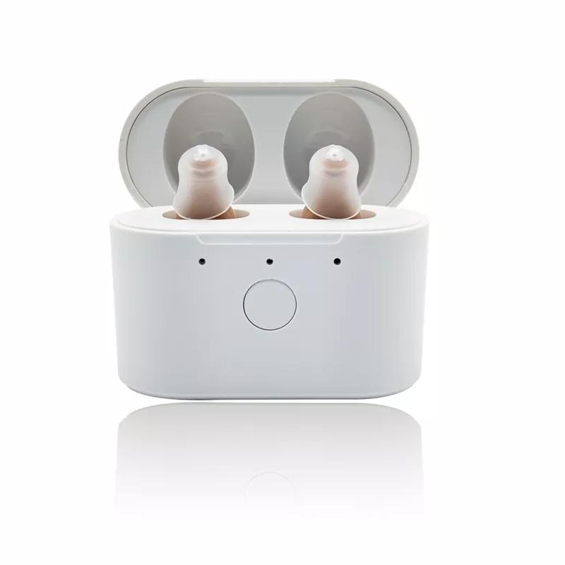 New Style Intelligent One-Click Operation Hearing Aid Rechargeable Low-Noise Wide-Frequency Elderly In-Ear Deaf...