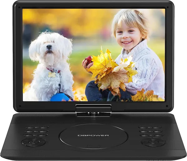DBPOWER 16.9" Portable DVD Player With 14.1" HD Swivel Large Screen, Support DVD/USB/SD Card And Multiple Disc...