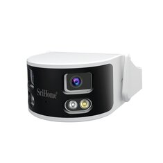 SriHome SH070 4MP Dual Lens WIFI Security Camera 180 degrees Wide Angle Night Vision Two Way Audio IP66 Waterproof Surveillance Camera for Outdoor