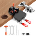 35MM Cabinet Hinge Jig Drilling Hole Puncher With Quick Clamp,Accurate Hinge Drill Jig Woodworking Tool For Doors...