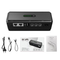 DC UPS Mini Uninterrupted Power Supply 5V 9V 12V Output for Routers Cameras 18W Battery Backup 10400mah  EU/US Plug