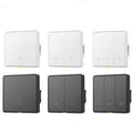 Tuya Zigbe 1/2/3 Gang Smart Wall Light Button Switch with 6M Radar Human Motion Detection Alarm Sensor No/Need Neutral Wire Switch 110-240V Smart Life APP