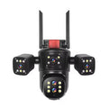 Q840 20MP 10X Optical Zoom Four Screens WiFi IP Camera Wireless Outdoor Five Lens PTZ Full Color Night Vision Auto Tracking Two-way Audio Waterproof CCTV Camera