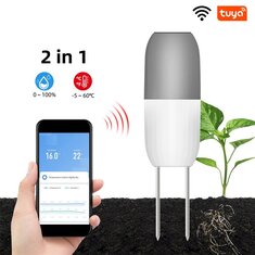 Smart WiFi Soil Sensor Waterproof IP65 Accurate Real-Time Tracker for Farming Gardening with Tuya APP Connectivity
