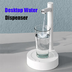 Desktop Water Bottle Dispenser Automatic Smart Electric Water Dispensers for 5 Gallon & Universal Bottles USB Charging 7 Levels
