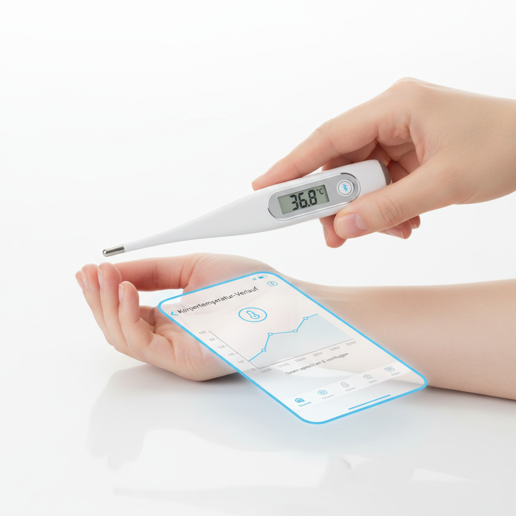 Digitales Fieberthermometer mit App-Anbindung