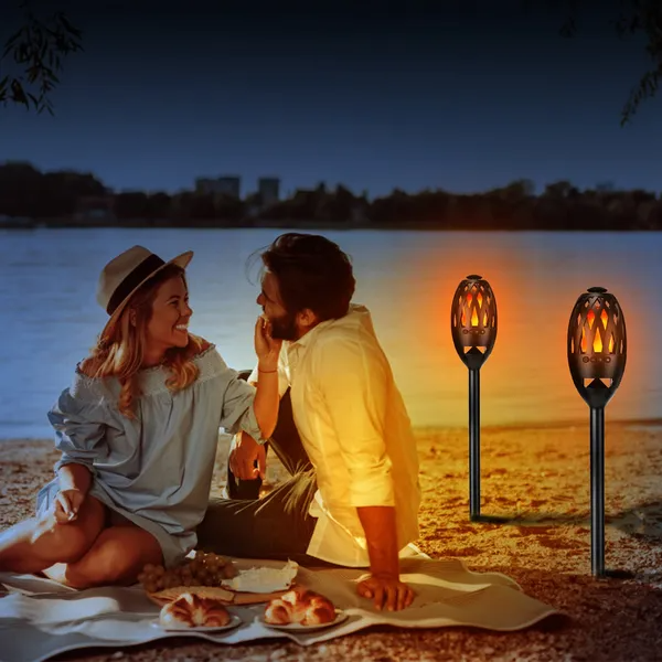 LED Flame Speakers Torch Wireless Speaker Waterproof Stereo Bass Speaker Outdoor Light-Up Speaker Atmosphere LED...