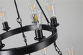 45  Retro Industrial Style 3-Layer Pendant Light, 27-Lights Black Farmhouse Pendant, Suitable For Dining Rooms, Living Rooms   Bulb Not Included