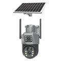 V380 4G Solar Dual-Lens Security Camera 4MP IP66 Weatherproof Two-Way Audio PTZ Control Night Vision 4G Auto Tracking