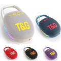 T&G TG447 Portable bluetooth 5.3 Speaker Wireless Speaker Subwoofer 45mm Drivers TWS 1200mAh LED Light Support TF Card U Disk Playback FM Radio Loudspeakers
