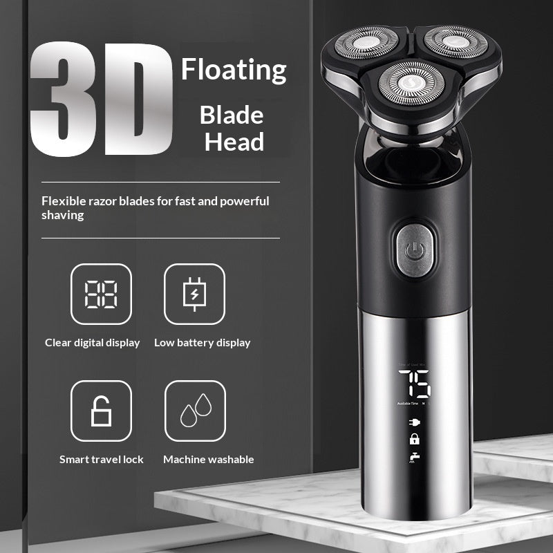 Smart Digital Display Mens Electric Shaver