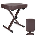 5 Core Keyboard Bench 3 Inch Padded Cushioned Piano Stool Height Adjustable Guitar Seat Heavy Duty Folding Portable...