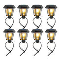 8pcs/pack JZSTOM Solar Tungsten Filament Lamp 3000K Outdoor Garden Lights Waterproof IP65 Fence Lighting Auto On/Off Warm White Decorative Lighting